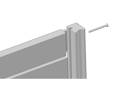 Схема сборки двери шкафа купе из рамочного изогнутого профиля АГТ-Профиль